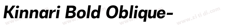 Kinnari Bold Oblique字体转换